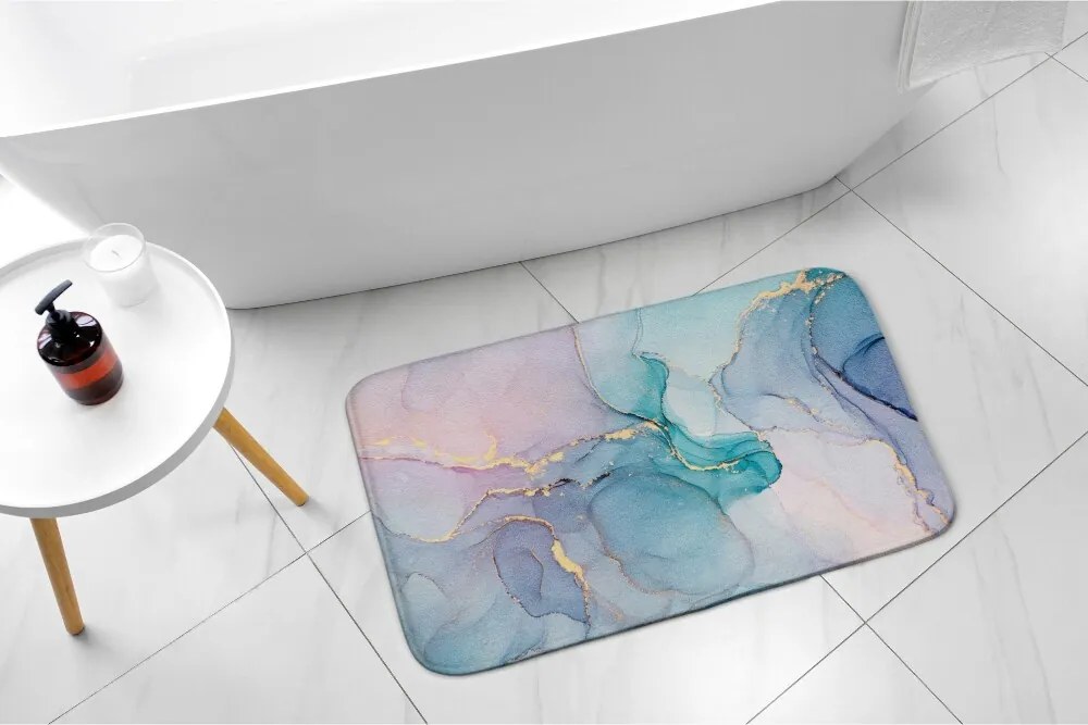 Dywanik antypoślizgowy do łazienki Dywanik antypoślizgowy do łazienki Kolorowy marmur