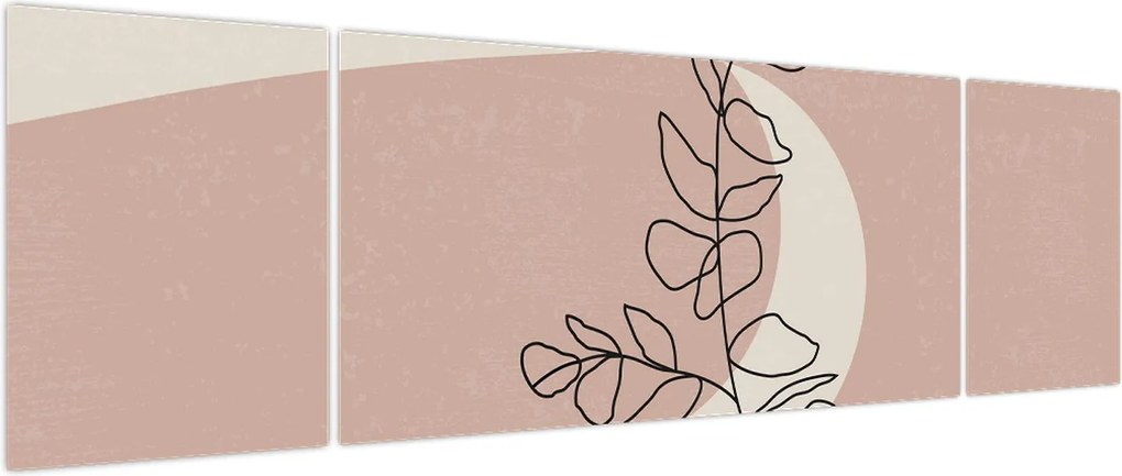 Obraz - Boho leaves N⁰2 (170x50 cm)