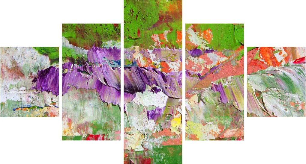 Obraz abstrakcji - malarstwo (125x70 cm)