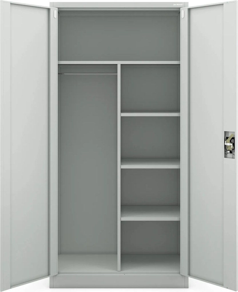 Socjalna szafa ubraniowa Dawid 90x45x185 cm szara