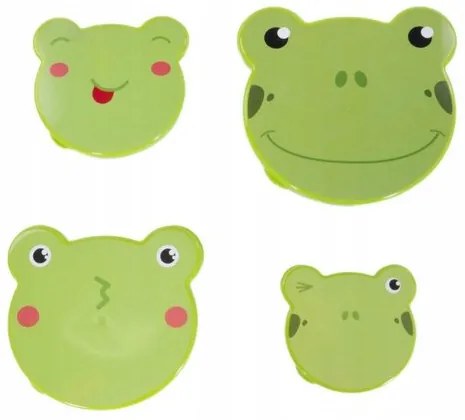 Zestaw pojemników na przekąski dla dzieci Frog, 4sztuki, 200 ml, 300 ml, 500 ml i 750 ml