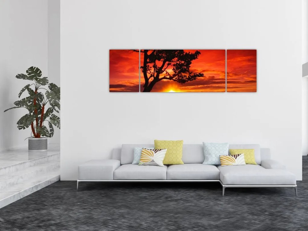 Obraz - Zachód słońca (170x50 cm)