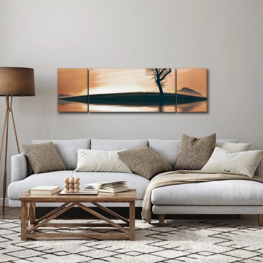 Obraz drzewa na wyspie (170x50 cm)