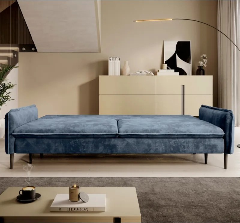 Sofa kanapa GLOSSY z funkcją spania i pojemnikiem WERSAL