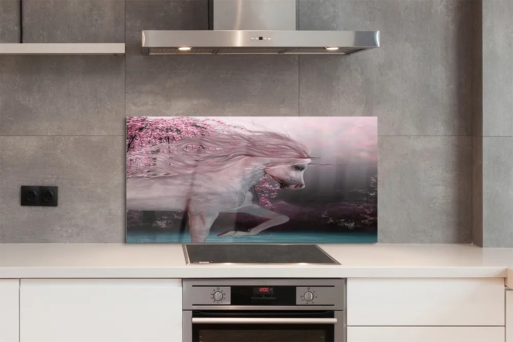 Panel nad Blat Kuchenny Jednorożec nad Brzegiem Jeziora