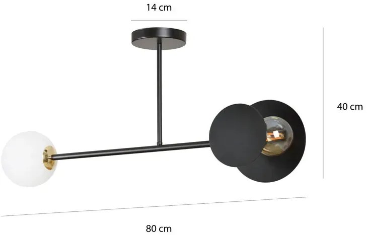 Biała nowoczesna lampa sufitowa - 7X D007 M6-S42