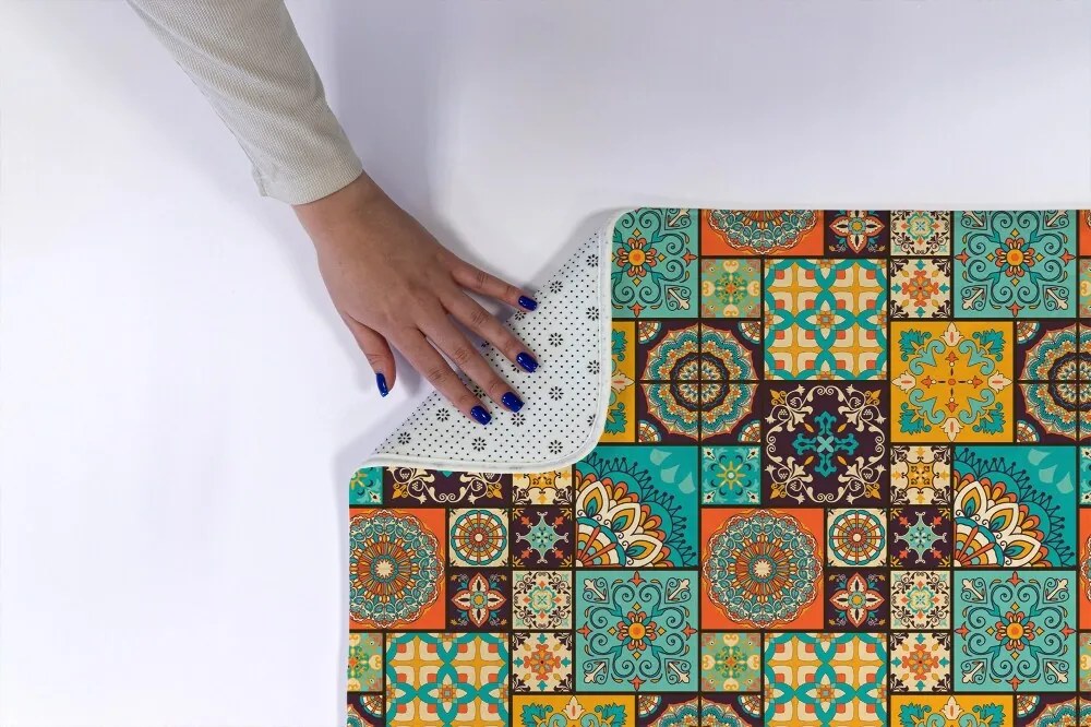 Dywanik łazienkowy Dywanik łazienkowy Kolorowe wzory geometryczne