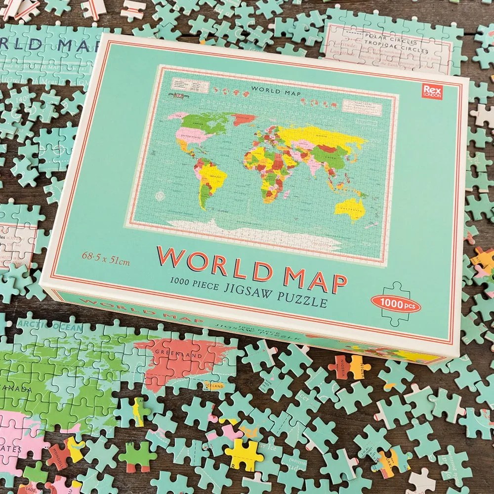 Puzzle (liczba elementów 1000) World Map – Rex London