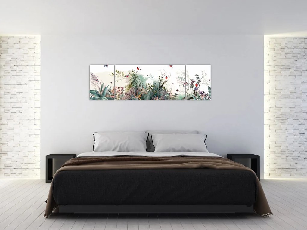 Obraz - Naturalny krajobraz, akwarela (170x50 cm)