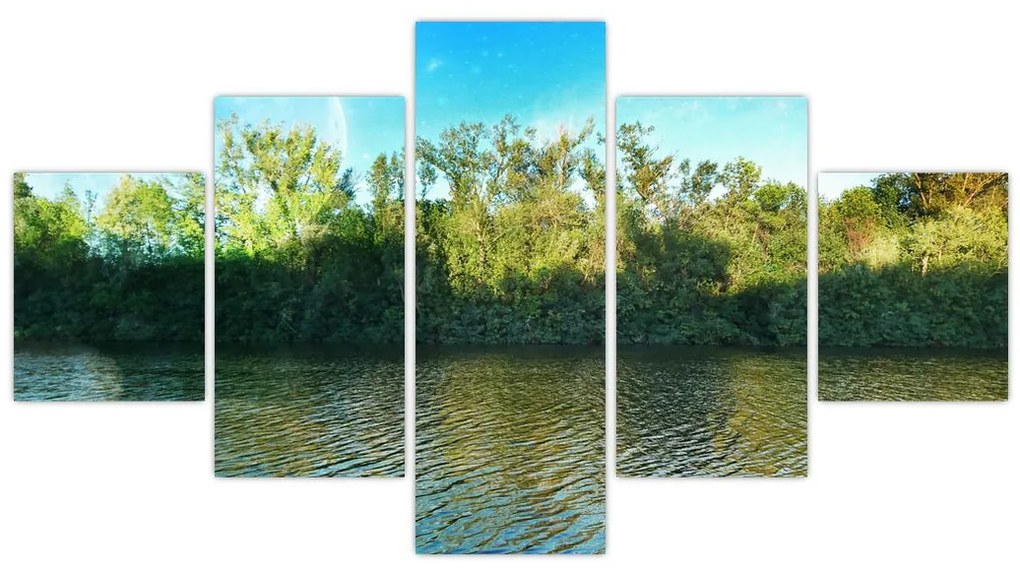 Obraz - jezioro (125x70 cm)