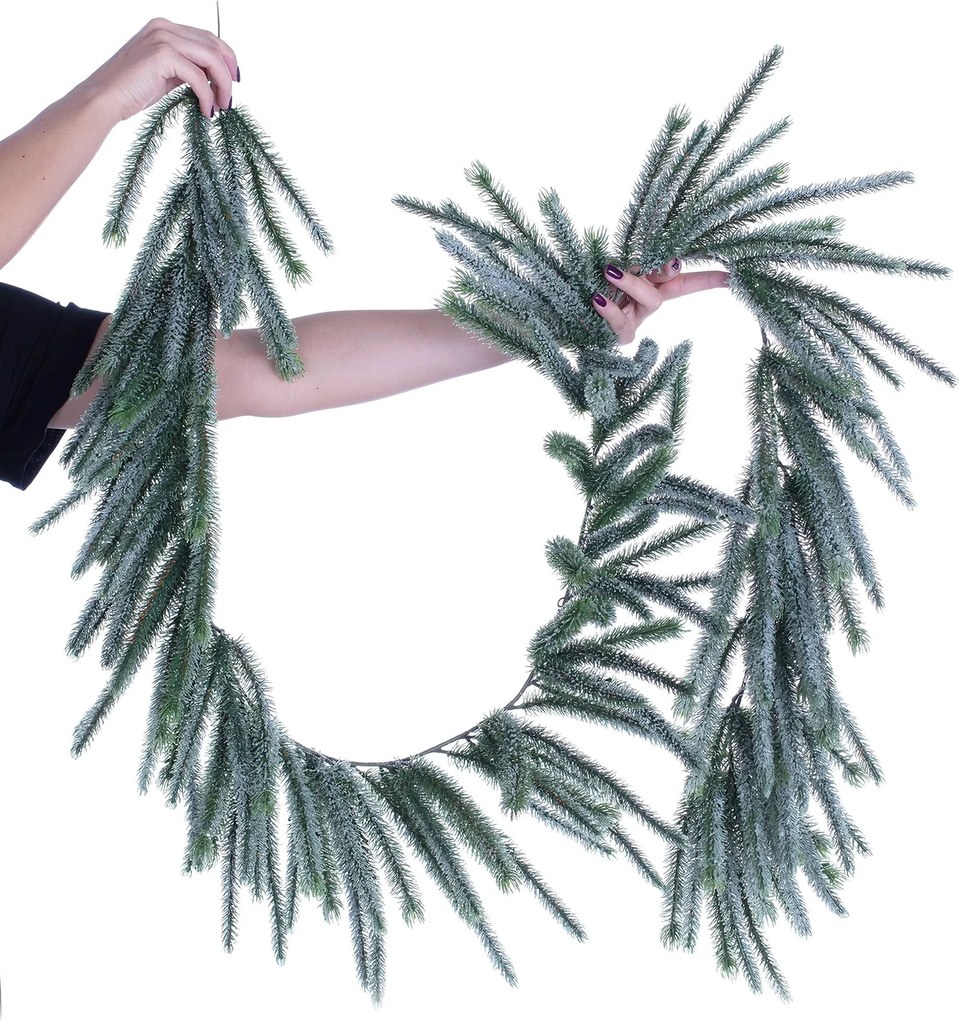 Girlanda Pine Tree 10x10x200cm frosted