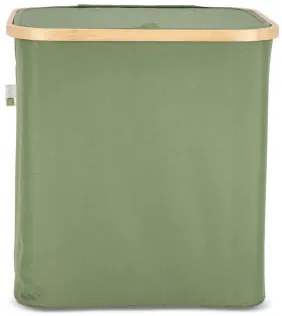 Kosz na pranie NOLVIO 50 L, zielony