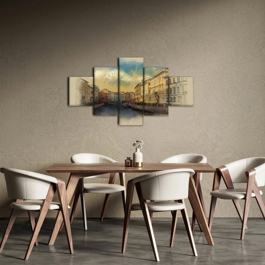 Obraz - Rzeka Mojka, Sankt Petersburg, Rosja (125x70 cm)