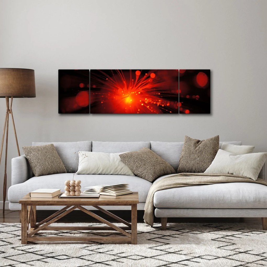 Obraz błyszczącej abstrakcji (170x50 cm)
