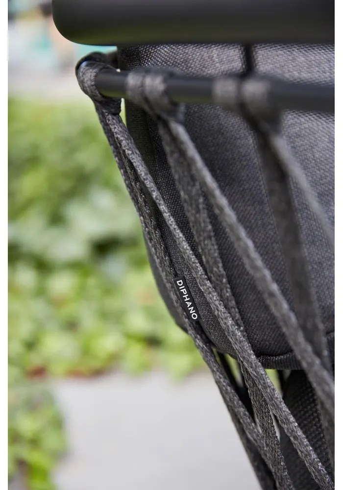 Ciemnoszara sofa ogrodowa Diamond – Diphano