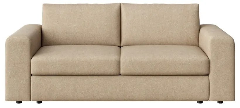 Jasnobrązowa aksamitna sofa 218 cm Baga – Rodier