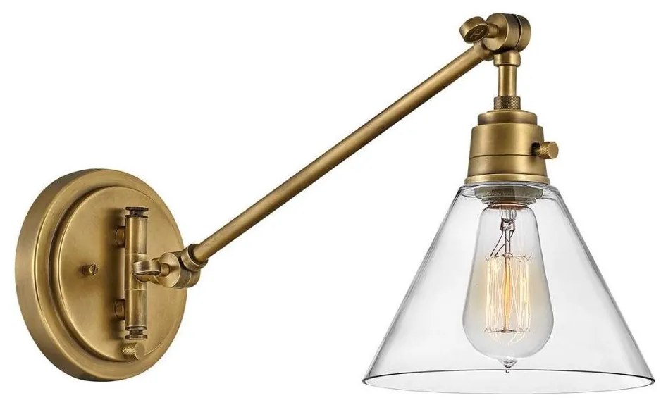 Hinkley HK-ARTI-1W-HB-CG - Kinkiet ARTI 1xE27/60W/230V mosiądz