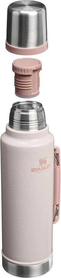 Jasnoróżowy termos ze stali nierdzewnej 1,4 l Legendary Classic Bottle Hammertone Rose Quartz – Stanley