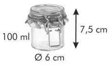 Tescoma Słoik na przetwory z klipsem DELLA CASA, 100 ml, 100 ml