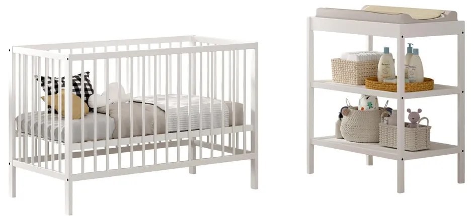 Zestaw mebli dla dzieci z litego drewna bukowego 2 szt. Dino – Vipack