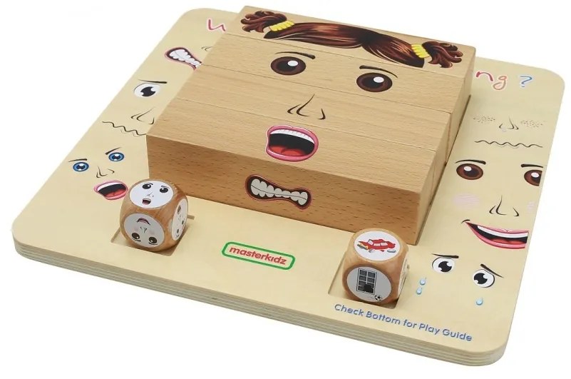 Masterkidz nauka emocji gra drewniana montessori