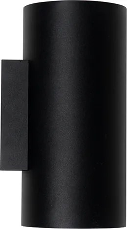 Inteligentna lampa ścienna czarna ze złotem 2-punktowa z WiFi GU10 - Sab