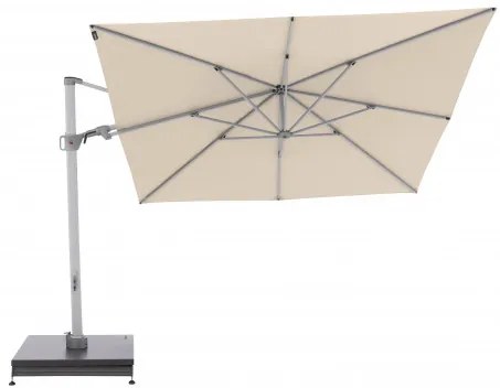 KNIRPS 320 x 320 cm - luksusowy wahadłowy parasol ogrodowy z drążkiem bocznym : Kolor parasola - Naturalny
