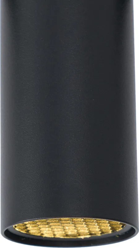 Nowoczesny reflektor czarny do systemu szynowego 1-fazowego GU10 35mm - Slimline Nubee Honey