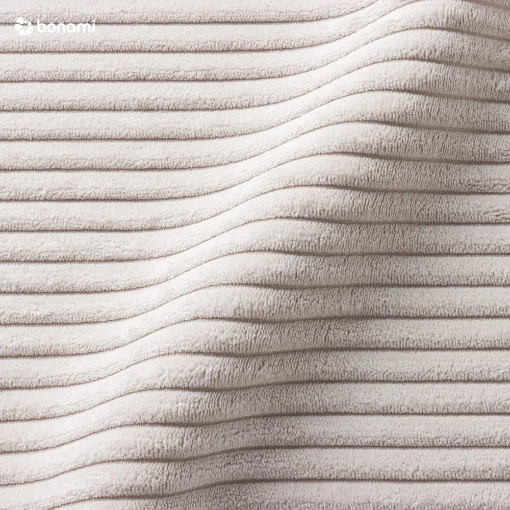 Beżowe tapicerowane łóżko dwuosobowe bez stelaża 180x200 cm Cube – Meise Möbel