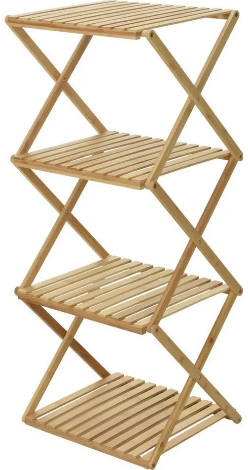 Regał do przechowywania Bambus, 4 półki, 40 x 93,5 x 33,5 cm