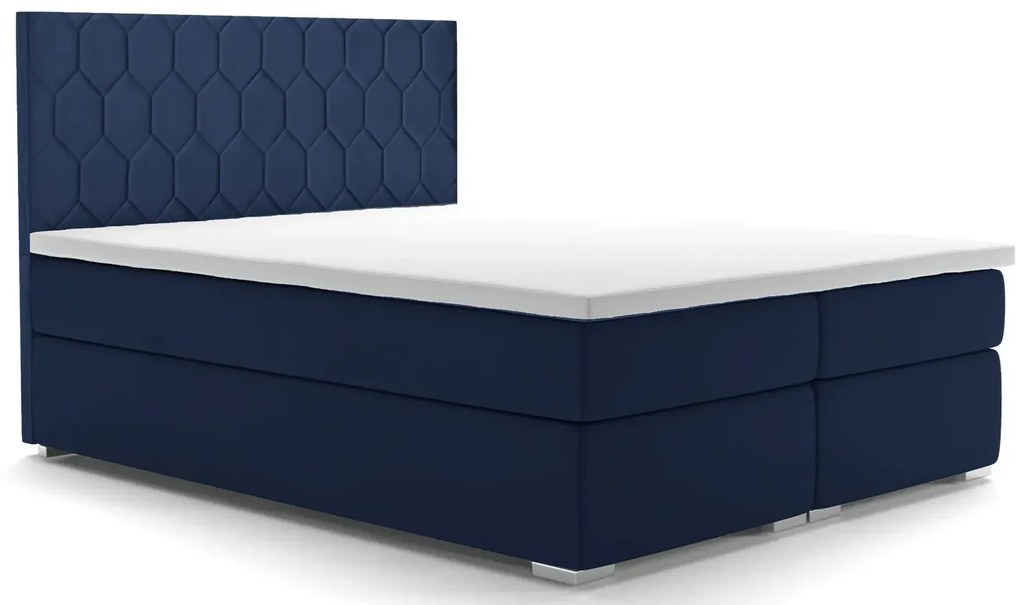 Łóżko małżeńskie boxspring Cahir 160x200 - 32 kolory