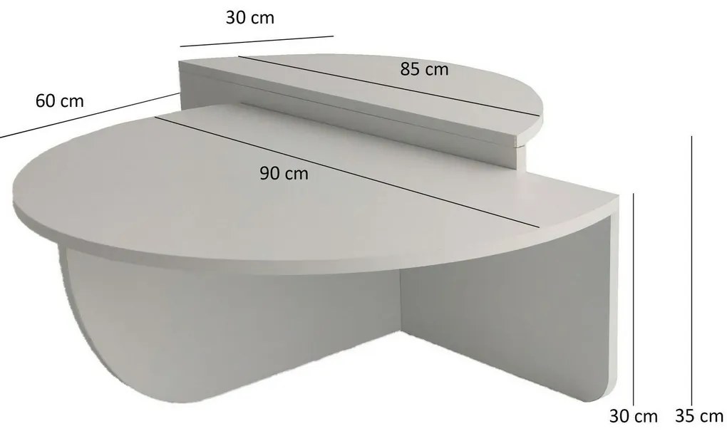Stolik konferencyjny Podium White