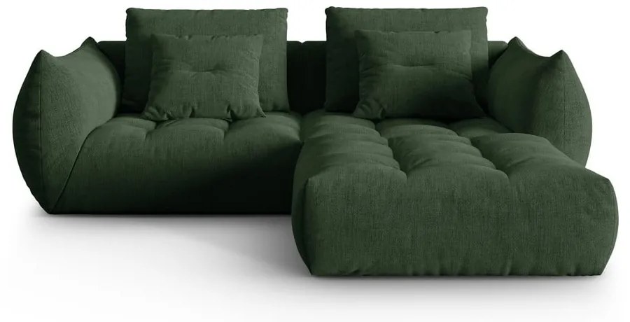 Ciemnozielony narożnik (strona zmienna) Bloom – Micadoni Home