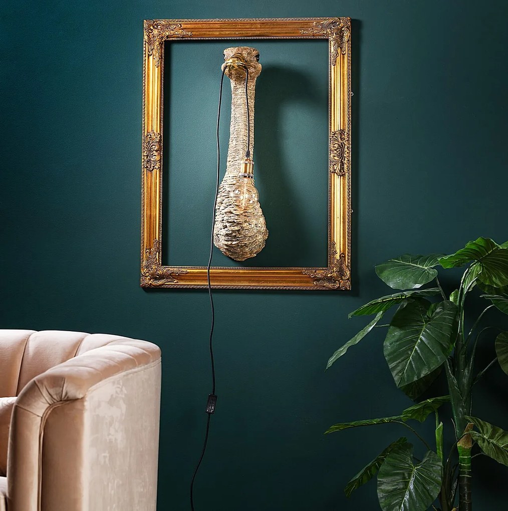 Lampa ścienna Gold Ostrich 72cm