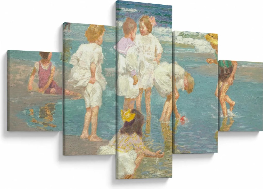 Obraz - Edward Henry Potthast, A Holiday, reprodukcje (125x70 cm)