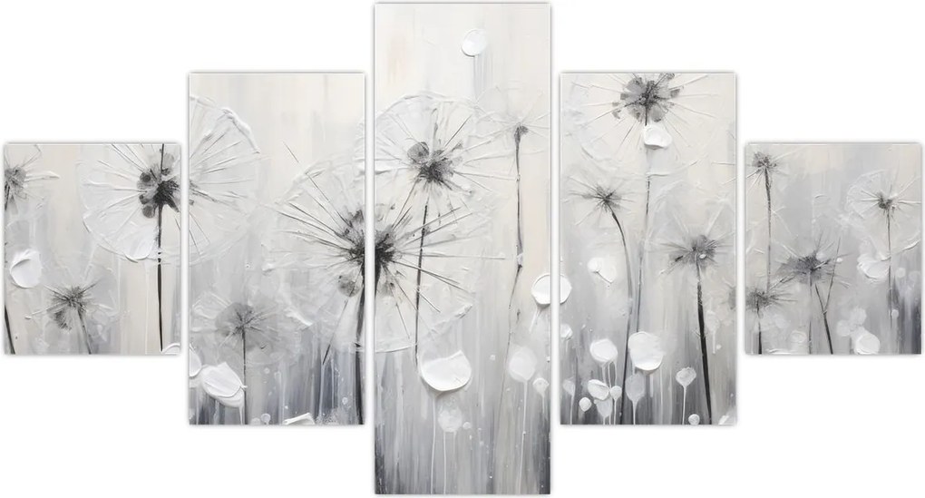 Obraz - Mlecze, malarstwo (125x70 cm)