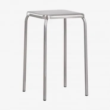 Niski Stołek 45 Cm, Sztaplowany, Ze Stali Nierdzewnej Narnial Stal Nierdzewna - Sklum