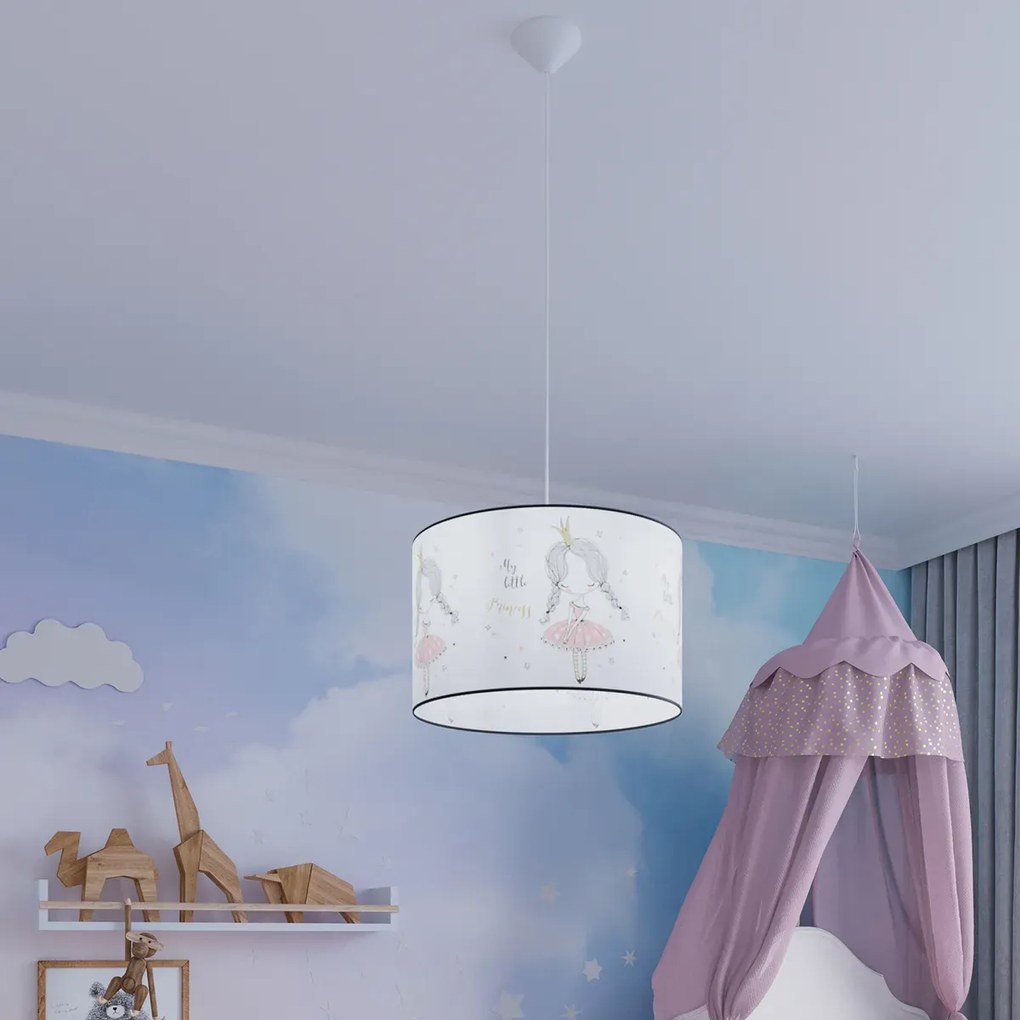 Lampa wisząca PRINCESS 40 biała SOLLUX  LIGHTING