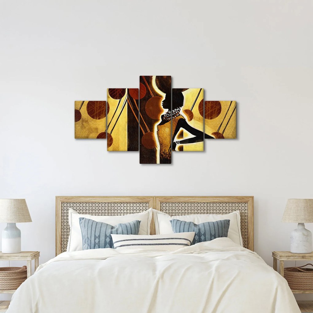 Obraz artystycznego malarstwa starożytnego (125x70 cm)