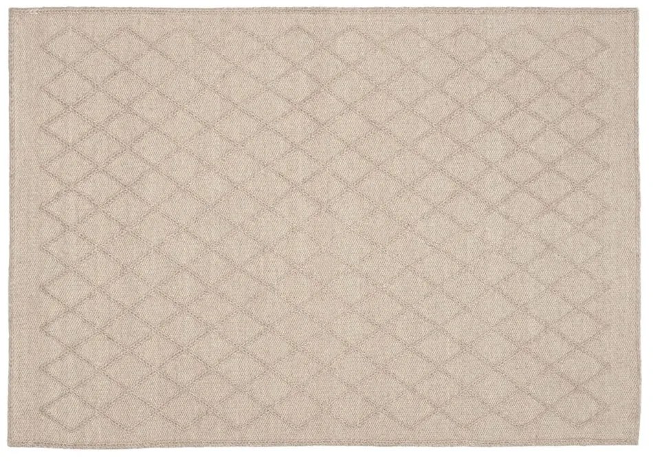 Beżowy dywan z mieszanki wełny odpowiedni do prania 160x230 cm Sybil – Kave Home