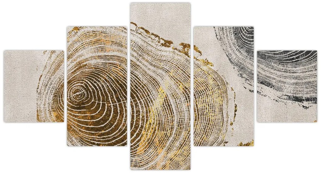 Obraz - Abstrakcja pnia (125x70 cm)