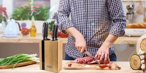 Zestaw noży G21 Gourmet Stone 5 szt. + bambusowy blok