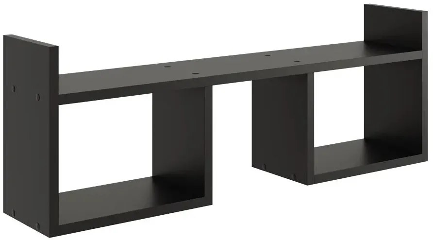 Czarna minimalistyczna półka wisząca - Dorsa