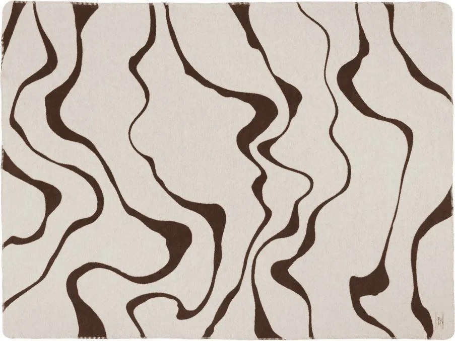 Brązowo-kremowy koc 150x200 cm Felu – noo.ma