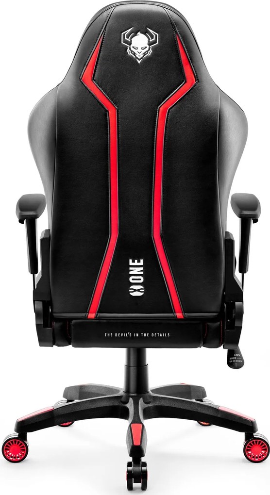 Fotel gamingowy Diablo X-One 2.0 Normal Size czarno-czerwony