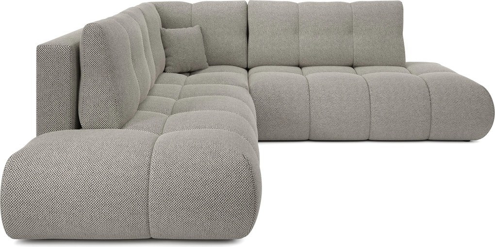 Masseno Narożnik DUCA z funkcją spania i pojemnikiem na pościel Narozniki L, Rozkładana sofa - Szary, CURIO 83