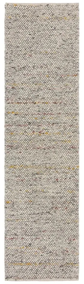 Kremowy chodnik z mieszanki wełny tkany ręcznie 60x230 cm Minerals – Flair Rugs