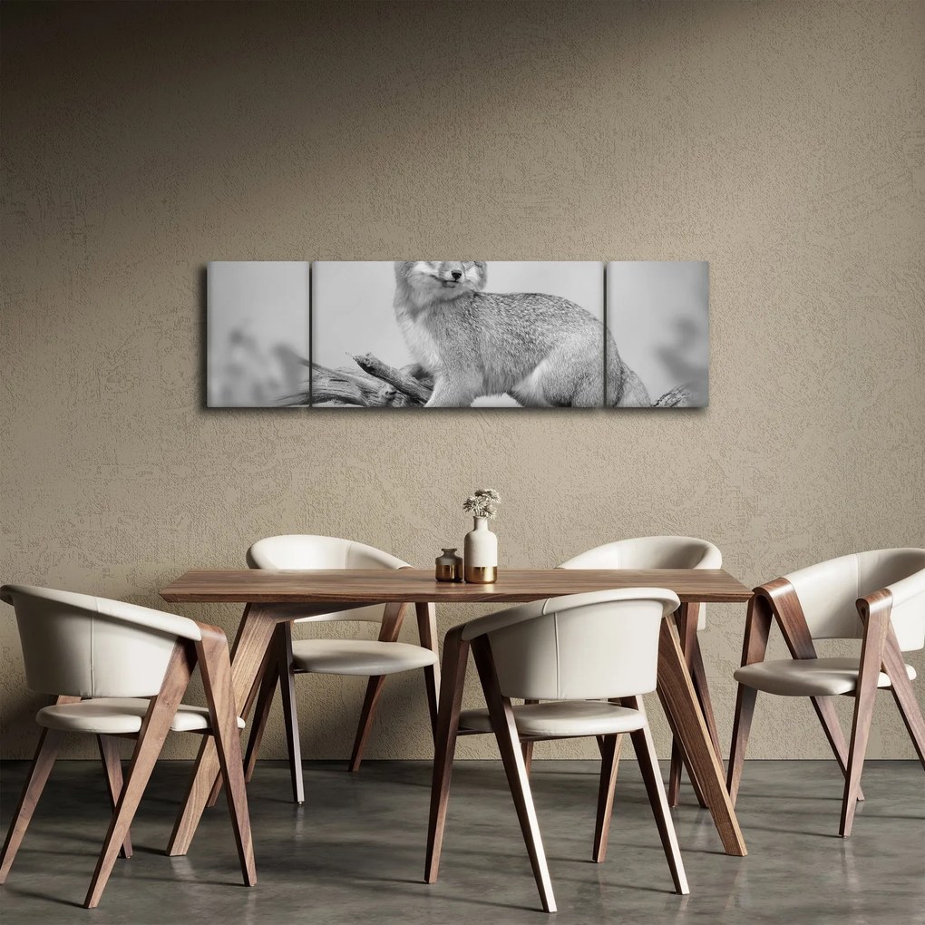 Obraz - Lis szary (170x50 cm)