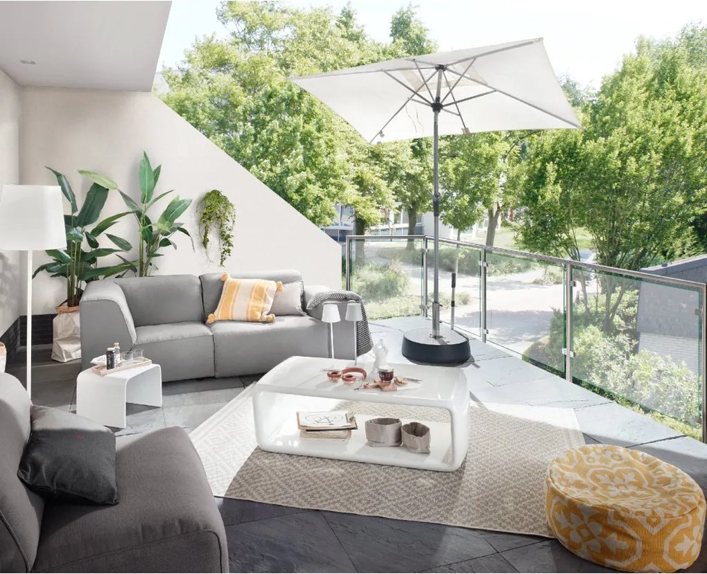 Doppler ACTIVE parasol ogrodowy 210 x 140 cm antracyt