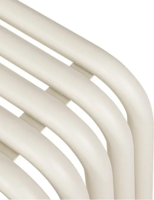 Beżowa metalowa ławka ogrodowa Nokk – noo.ma